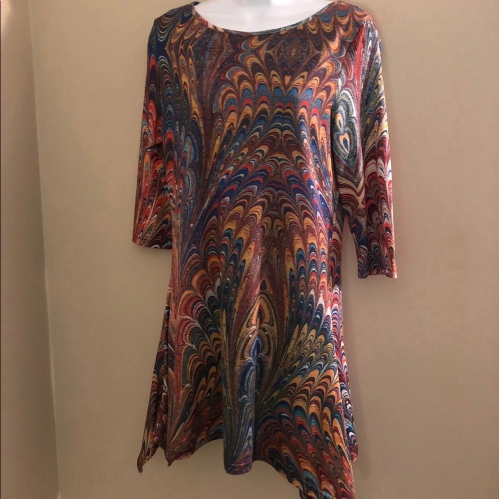 Psychedelic Print Dress